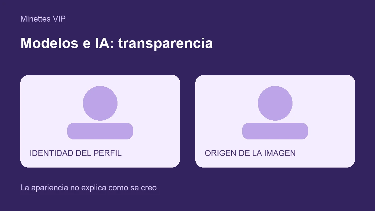 Modelos e IA en Minettes VIP: cómo leer las etiquetas